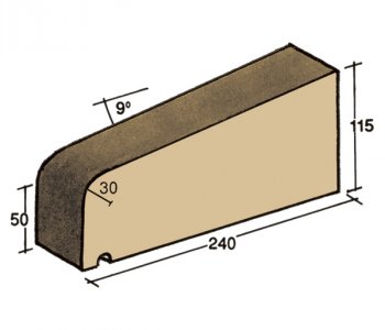 F-14, window sill capping tile