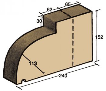 F-16, window sill capping tile