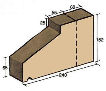 F-17, window sill capping tile