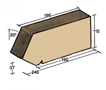F-23, window sill capping tile