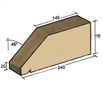 F-27, window sill capping tile