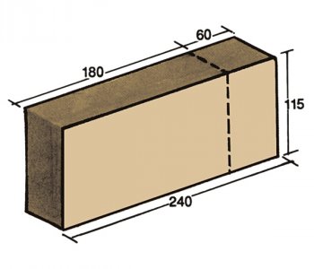 F-31, shaped brick