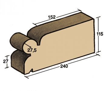 F-33, cornice brick
