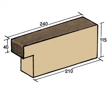 F-46, lipped brick