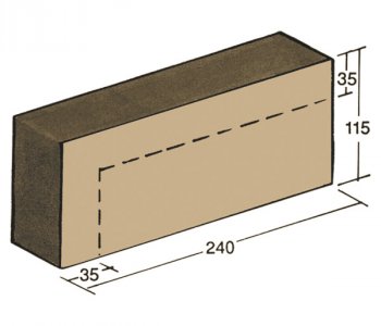 F-50, lintel facing brick