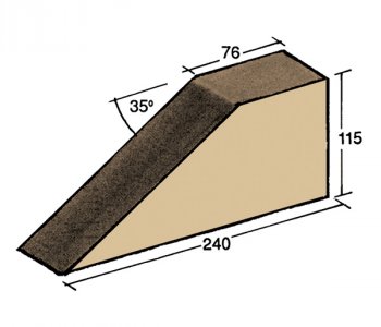 F-64, corner tile