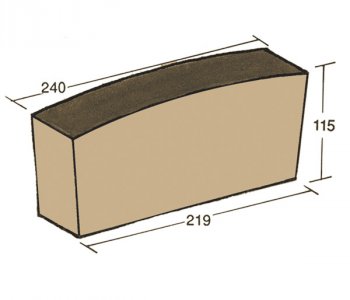 F-78, shaped brick